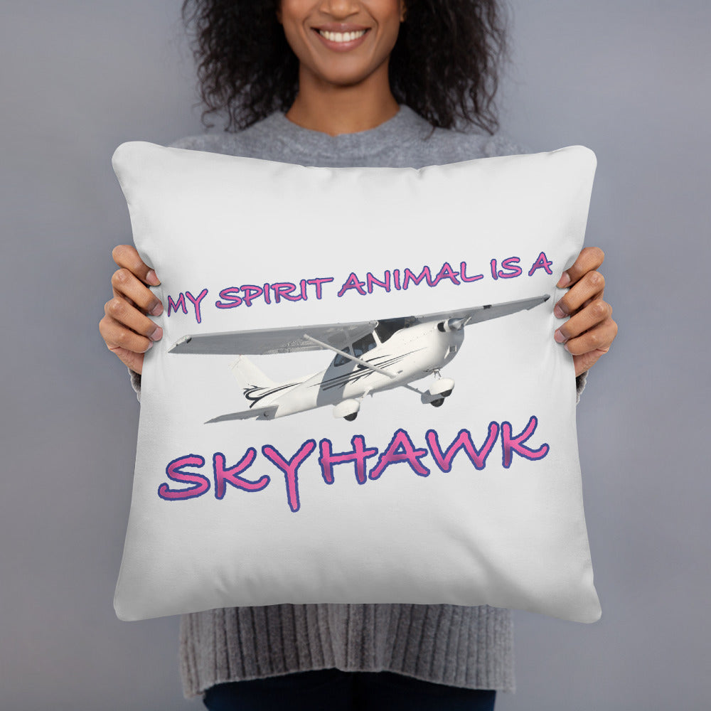 My Spirit Animal is a Skyhawk basic pillow