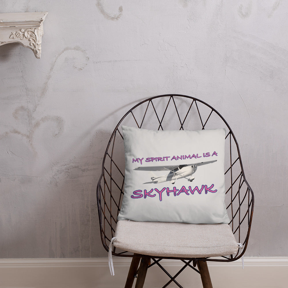 My Spirit Animal is a Skyhawk basic pillow