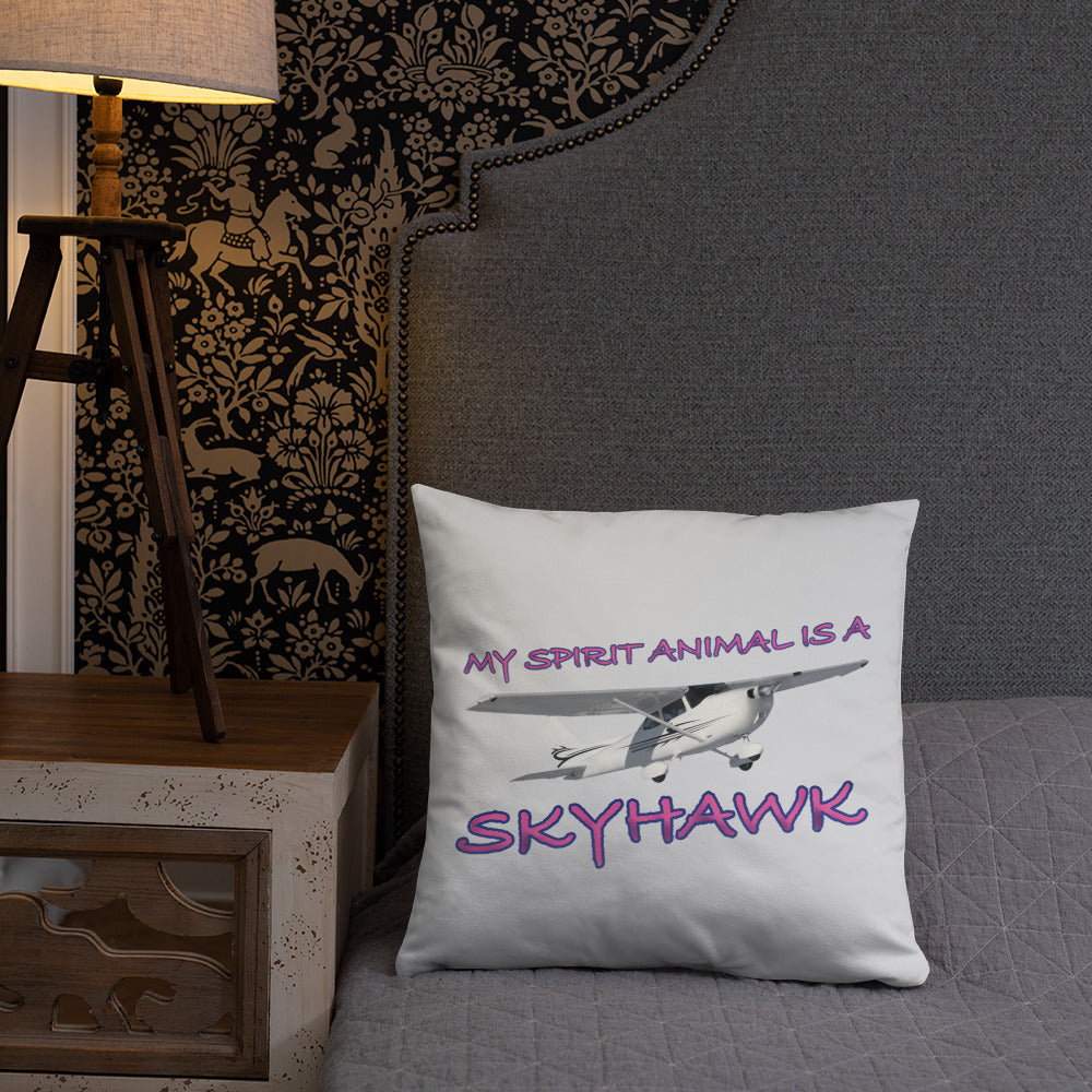 My Spirit Animal is a Skyhawk basic pillow