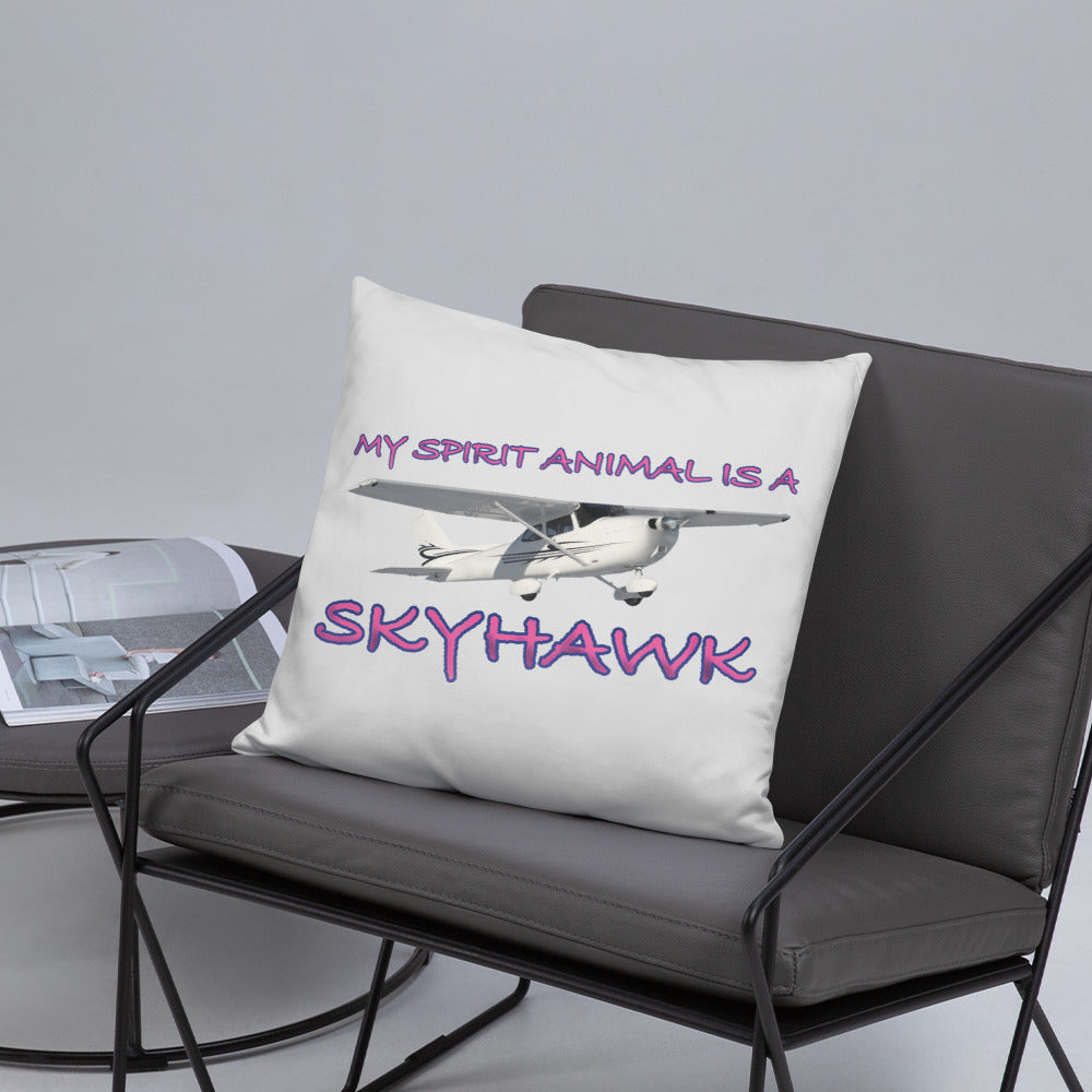My Spirit Animal is a Skyhawk basic pillow