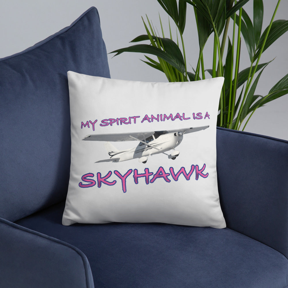 My Spirit Animal is a Skyhawk basic pillow
