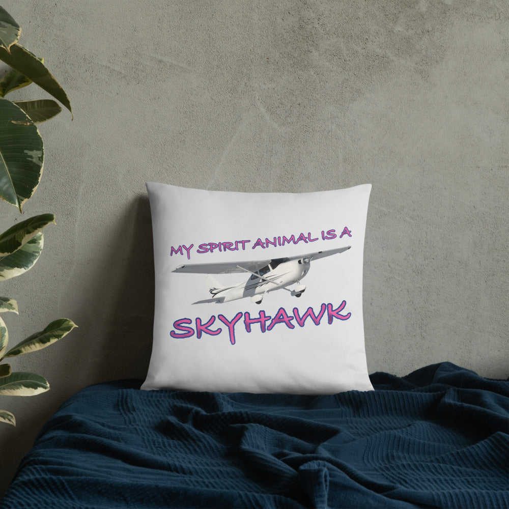 My Spirit Animal is a Skyhawk basic pillow
