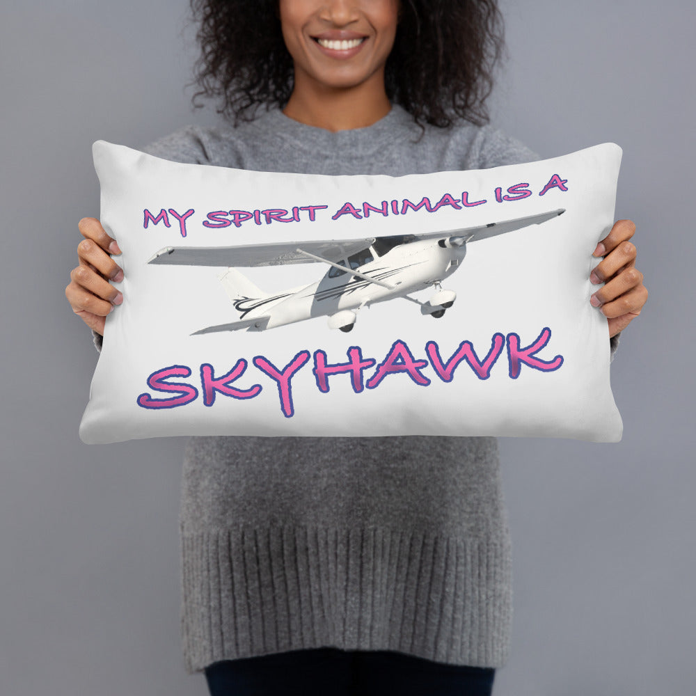 My Spirit Animal is a Skyhawk basic pillow