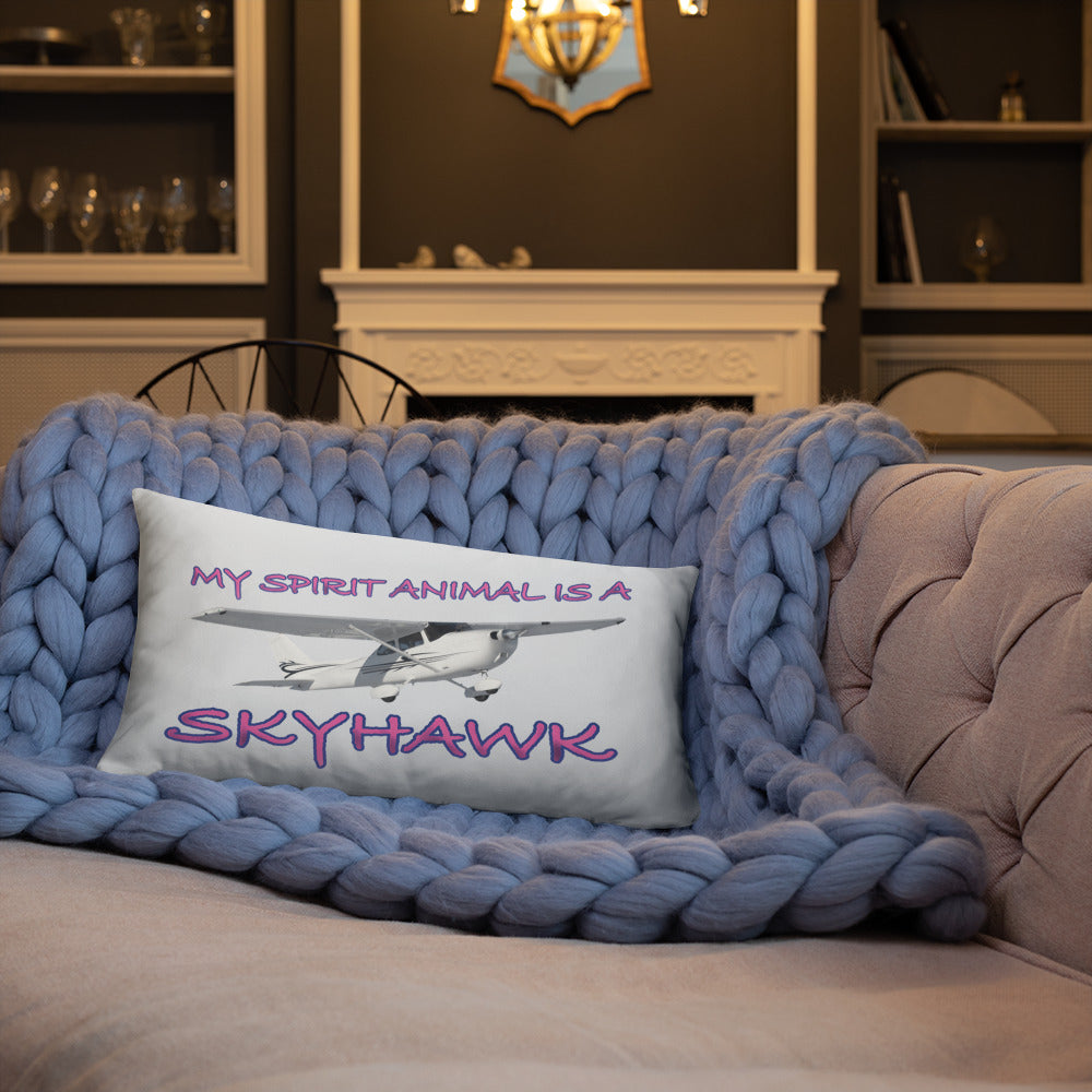 My Spirit Animal is a Skyhawk basic pillow