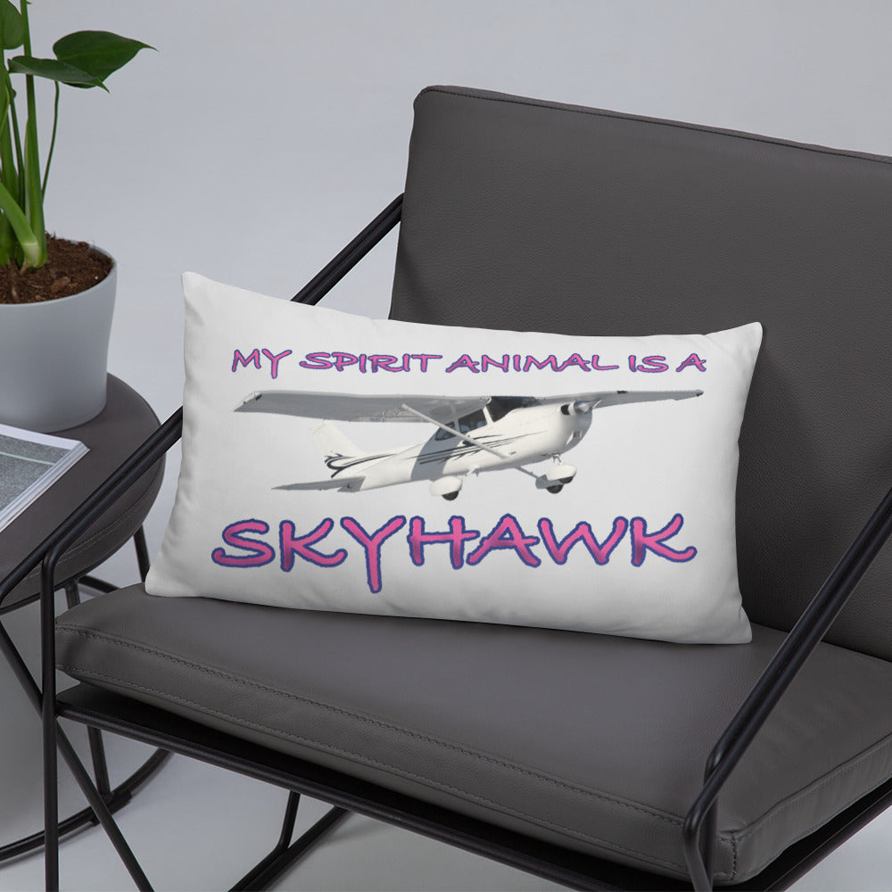 My Spirit Animal is a Skyhawk basic pillow