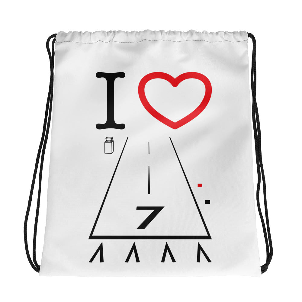 Hawthorne Airport Runway 25 / Runway 7 - drawstring bag