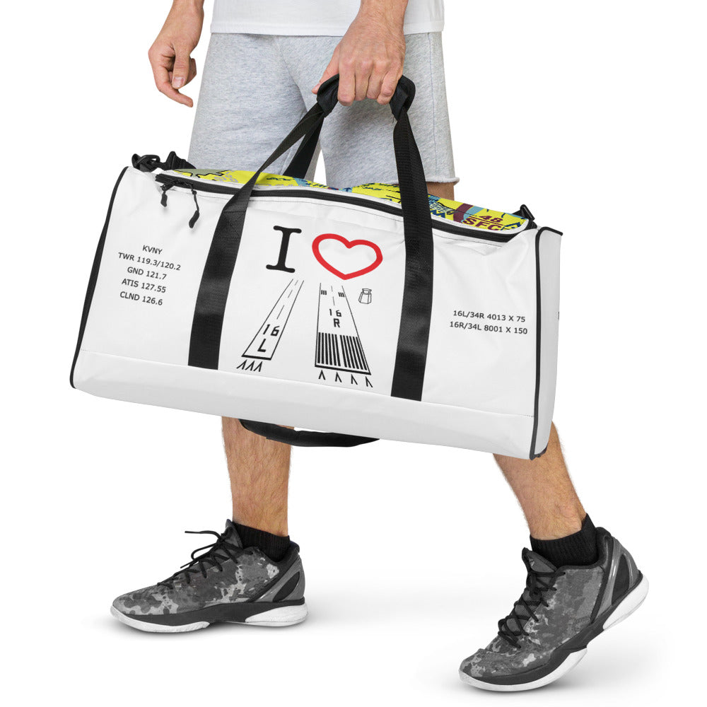 Van Nuys Airport Runways 16L - 16R / 34L - 34R - duffle bag