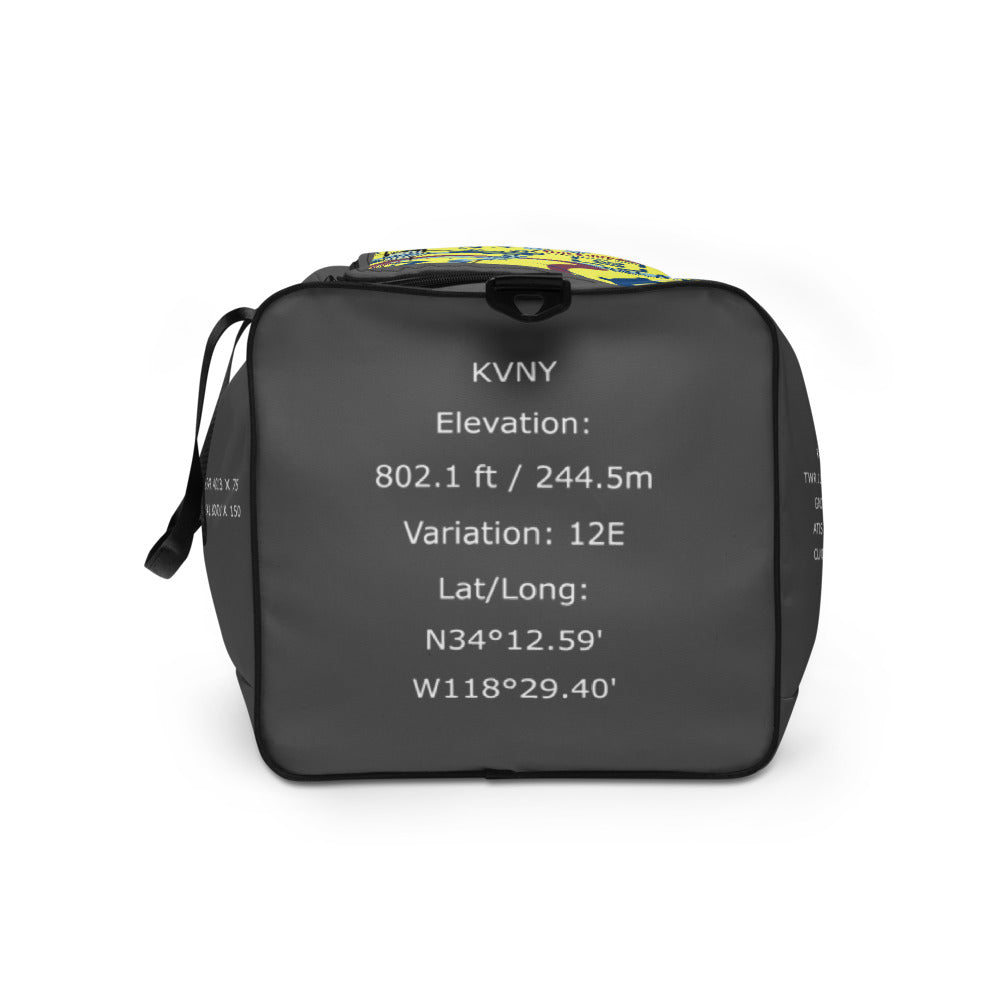 Van Nuys Airport Runways 16L - 16R / 34L - 34R - duffle bag