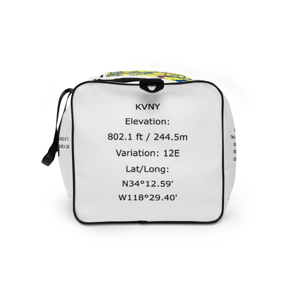 Van Nuys Airport Runways 16L - 16R / 34L - 34R - duffle bag