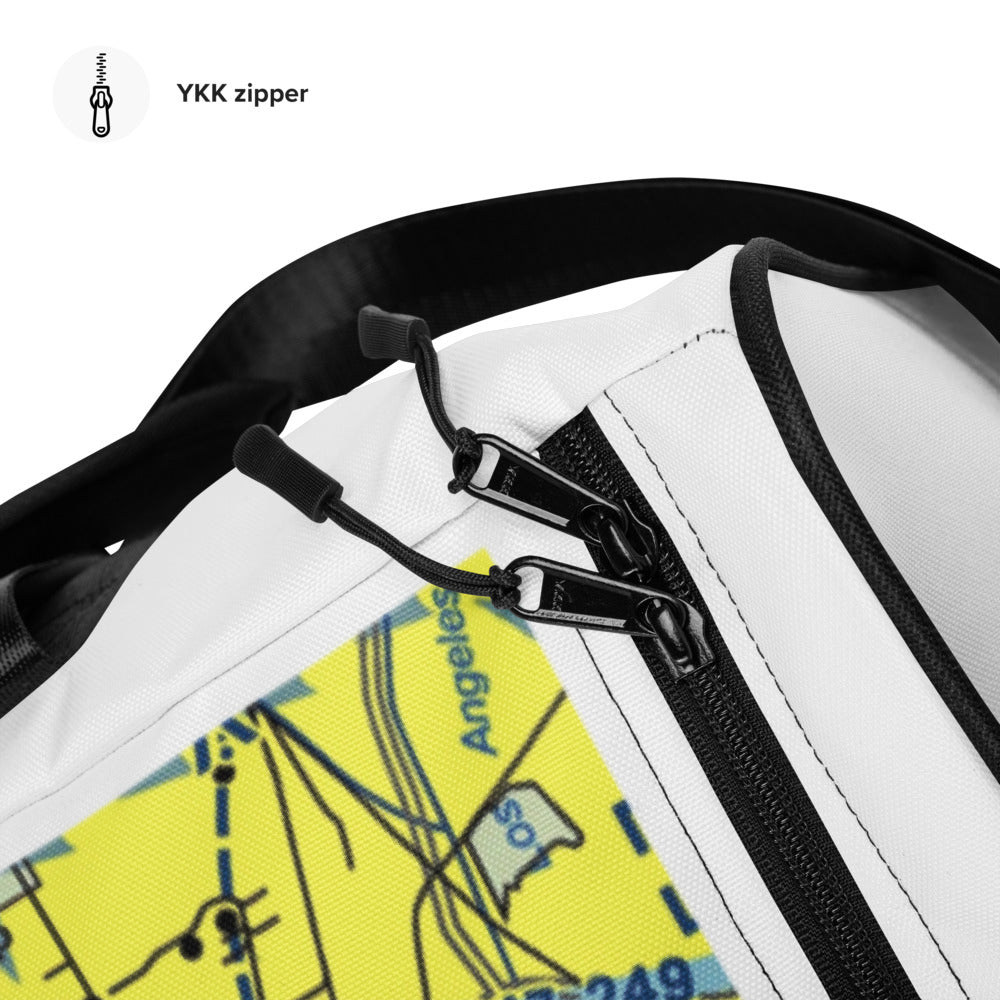 Torrance Airport Runways 29L - 29R / 11L - 11R - duffle bag