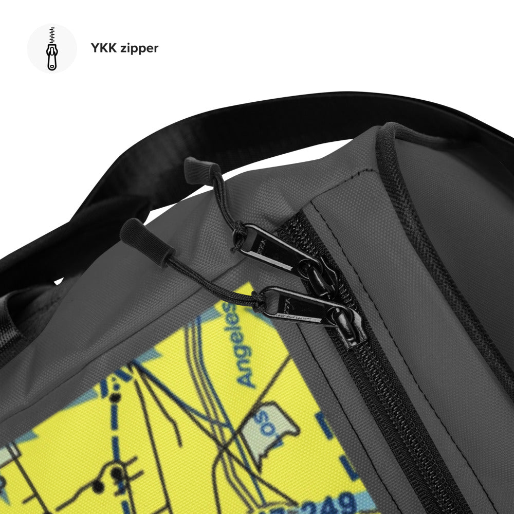 Torrance Airport Runways 29L - 29R / 11L - 11R - duffle bag