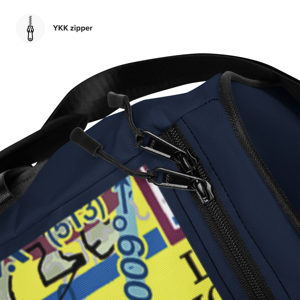 Santa Monica Airport Runway 21 - 3 - navy duffle bag
