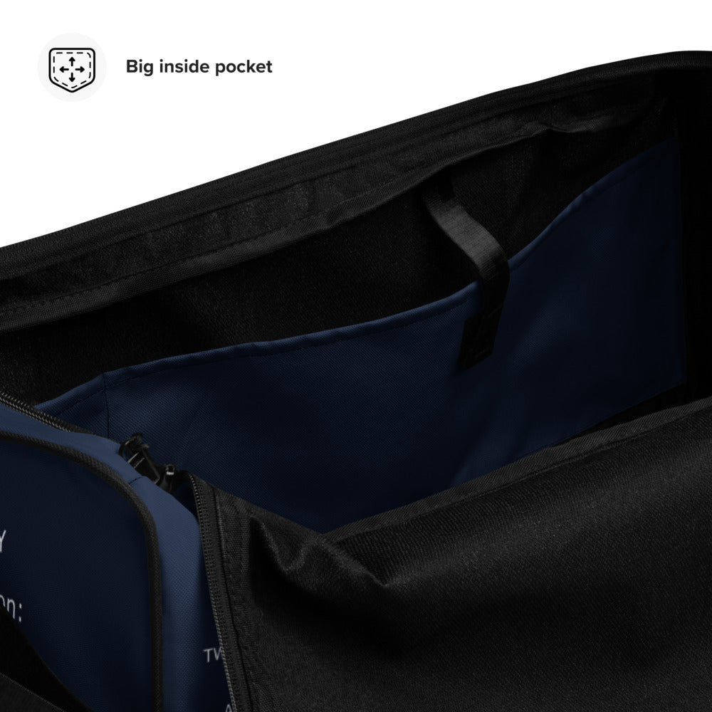 Van Nuys Airport Runways 16L - 16R / 34L - 34R - navy duffle bag