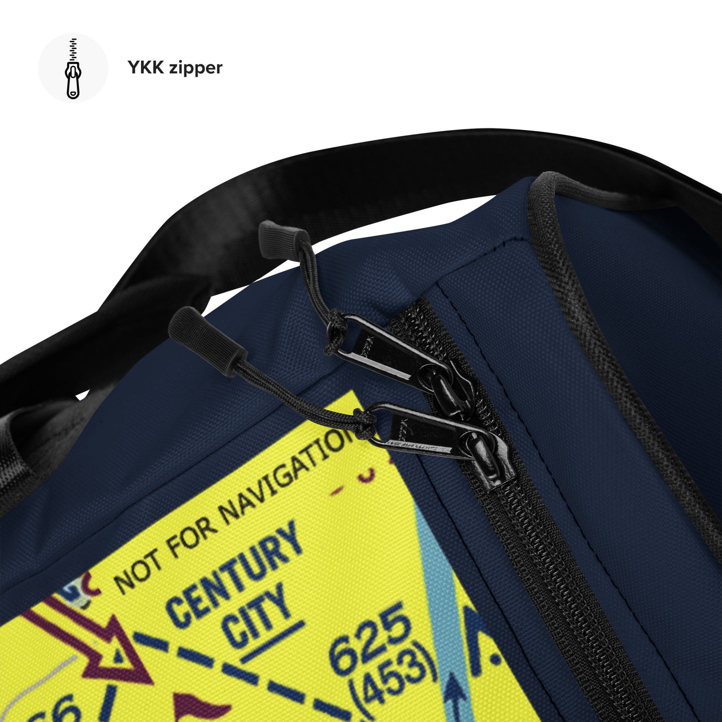 Santa Monica Airport Runway 21 - 3 - navy duffle bag