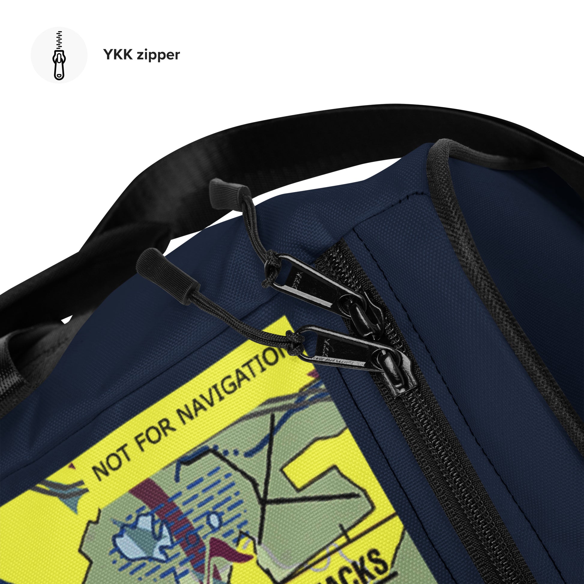 Van Nuys Airport Runways 16L - 16R / 34L - 34R - navy duffle bag
