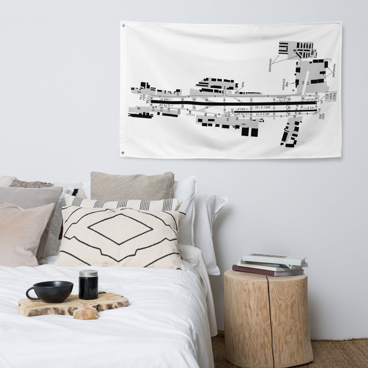 Van Nuys Airport taxi diagram - flag