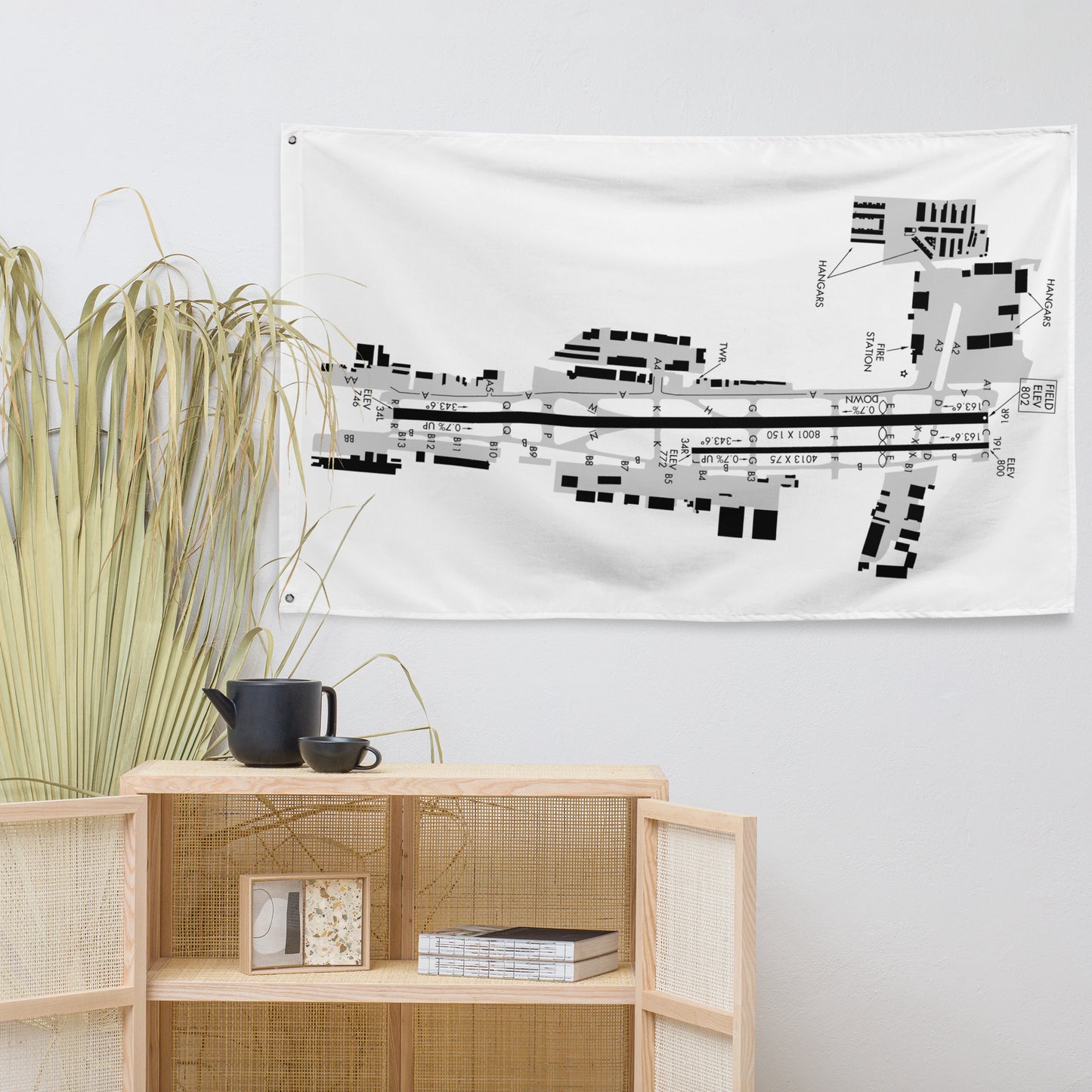 Van Nuys Airport taxi diagram - flag