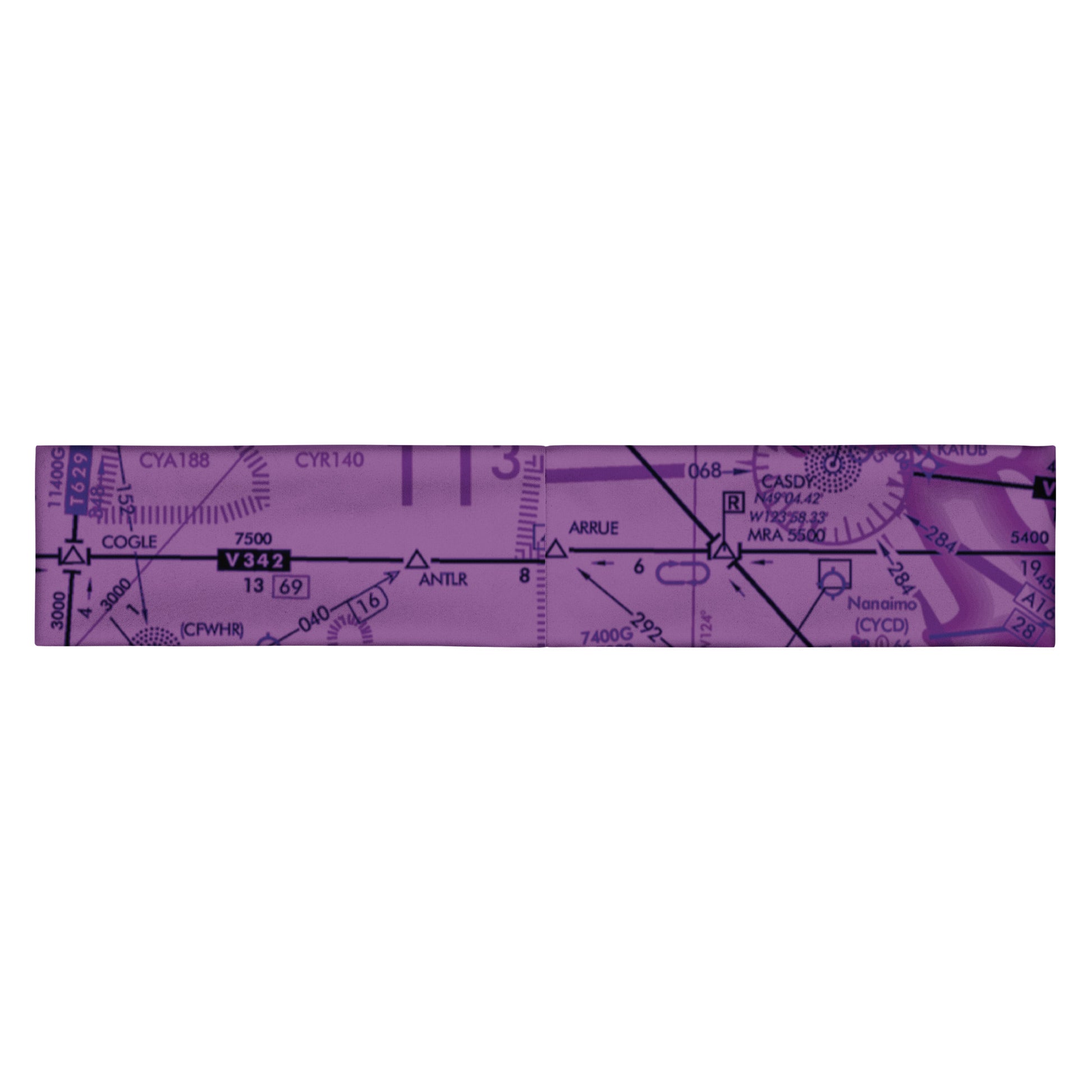 Enroute Low Altitude Chart headband (purple)