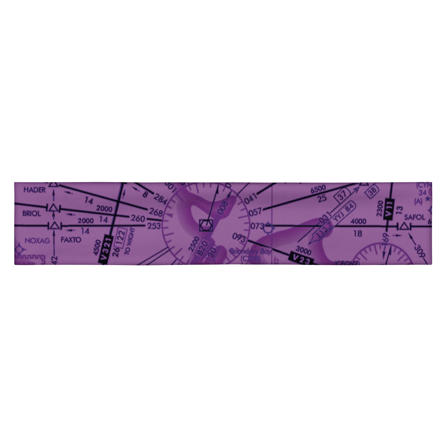 Enroute Low Altitude Chart headband (purple)