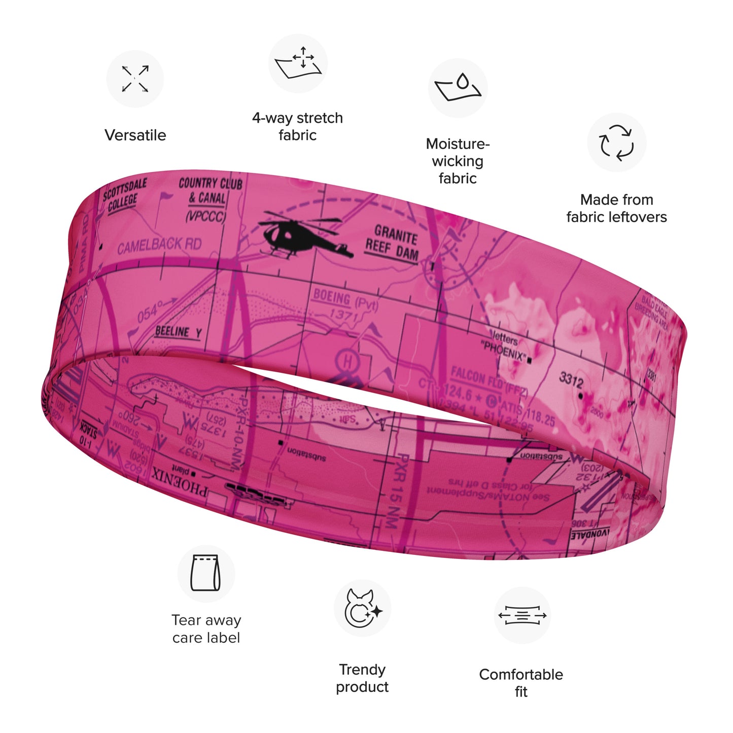 Phoenix TAC Chart headband (pink)