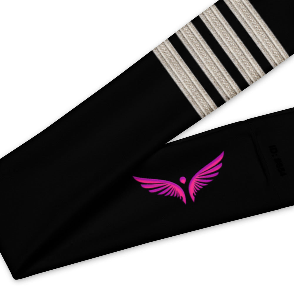 Silver Captain Epaulette headband (black)