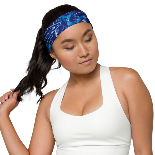 Enroute Low Altitude Chart headband (blue)