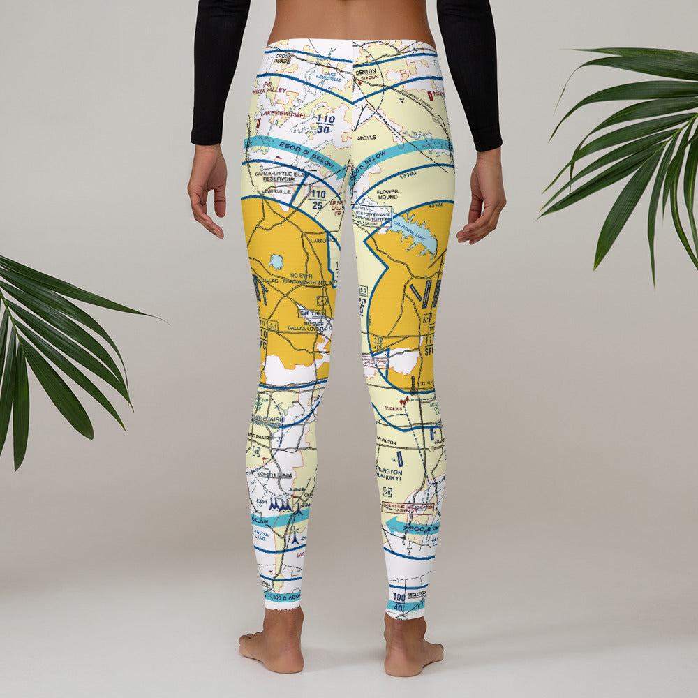 Dallas - Ft. Worth Flyway Chart leggings