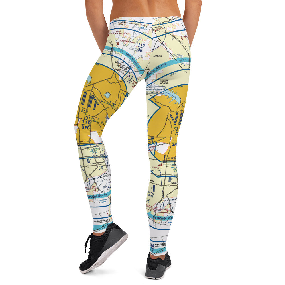 Dallas - Ft. Worth Flyway Chart leggings