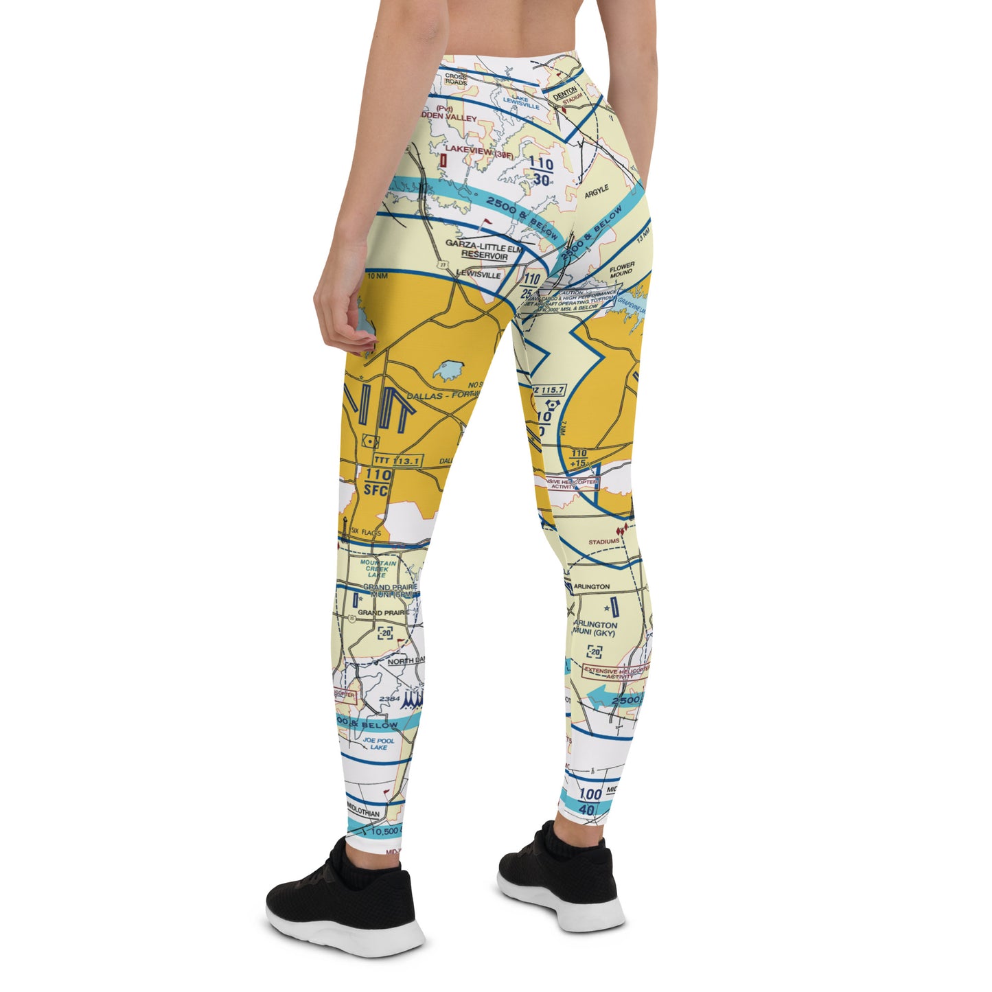 Dallas - Ft. Worth Flyway Chart leggings