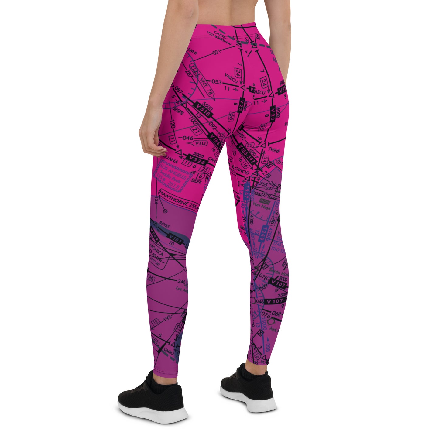 Enroute Low Altitude (ELUS3) Chart leggings (pink)