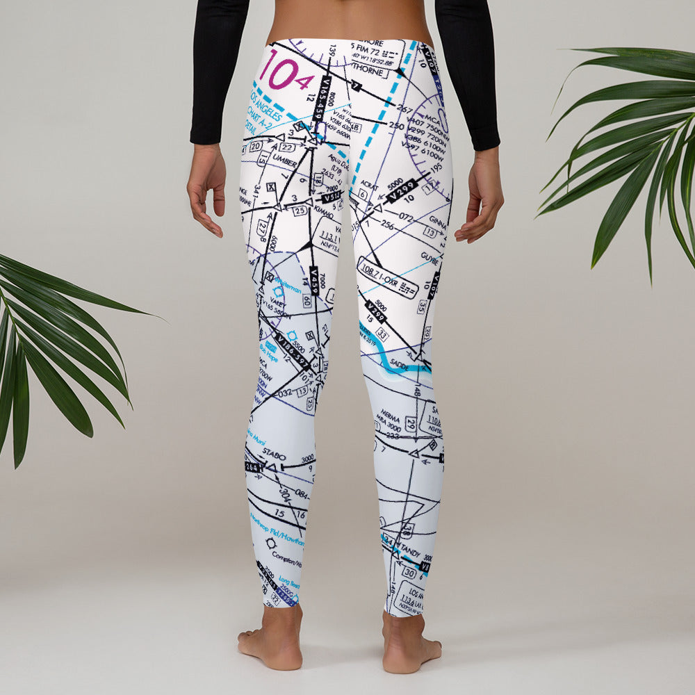 Enroute Low Altitude (ELUS3) Chart leggings (white)