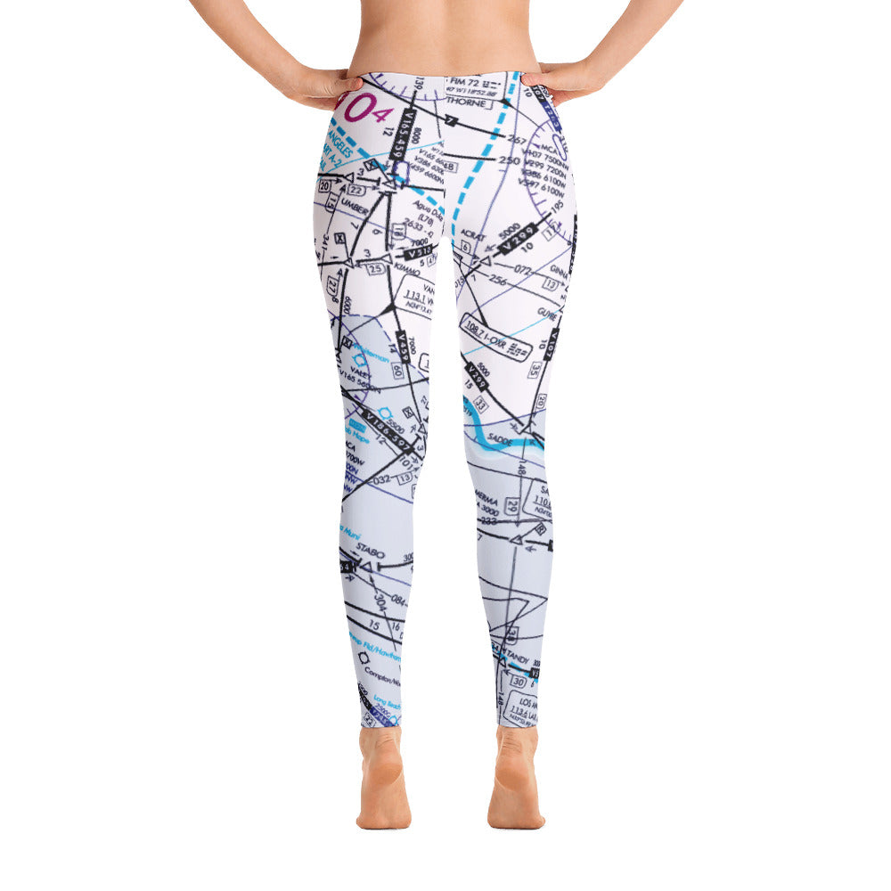 Enroute Low Altitude (ELUS3) Chart leggings (white)