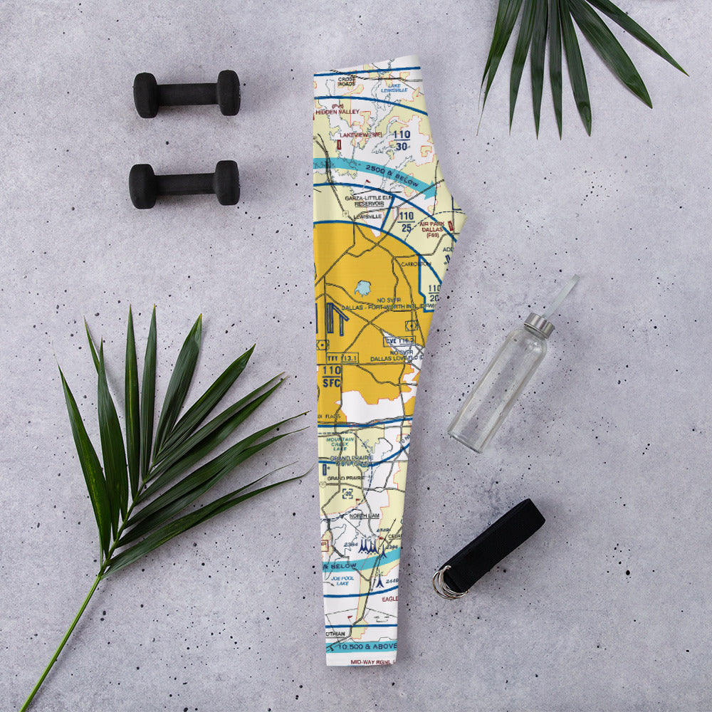 Dallas - Ft. Worth Flyway Chart leggings