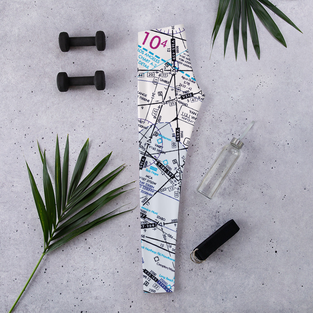 Enroute Low Altitude (ELUS3) Chart leggings (white)