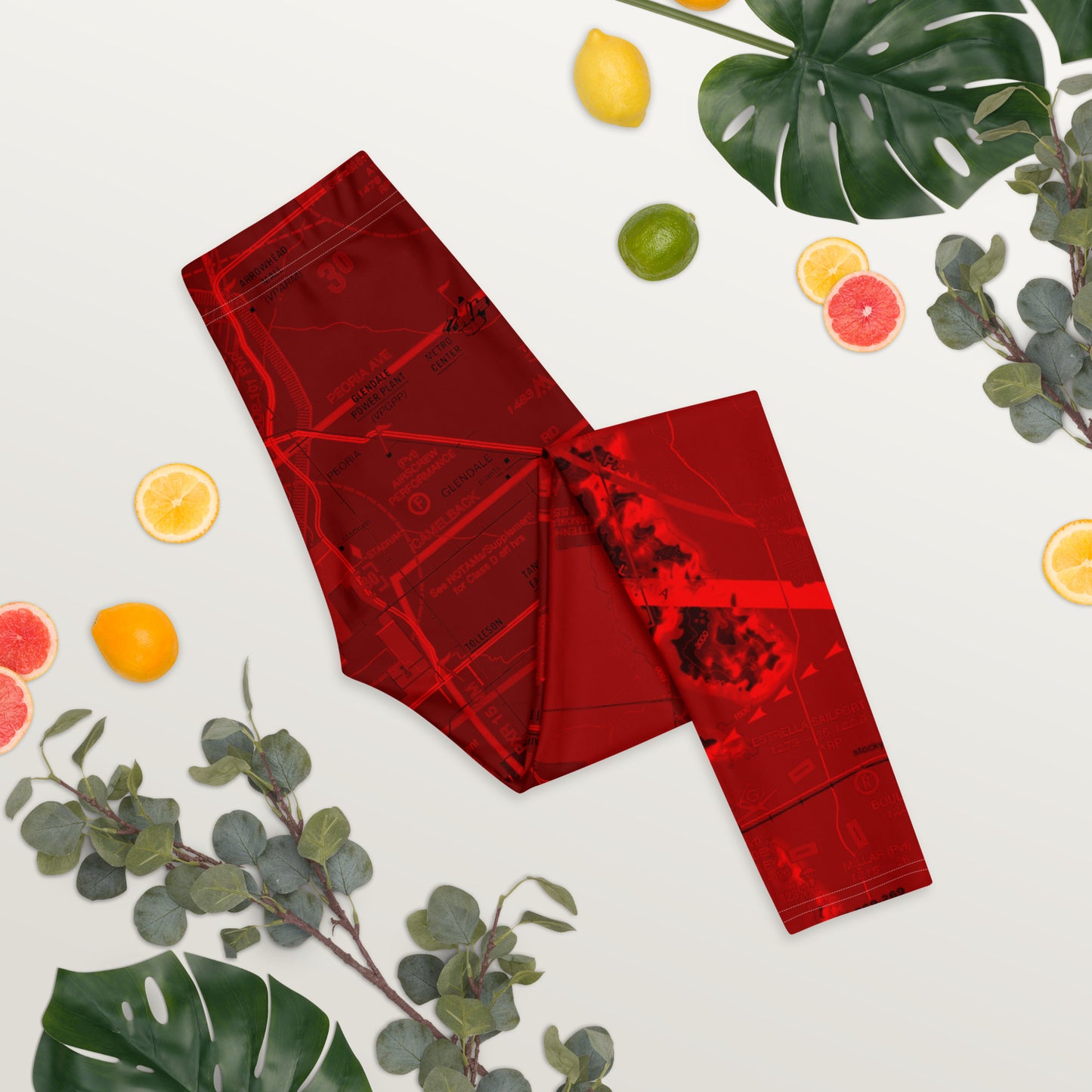 Phoenix TAC Chart Leggings - red
