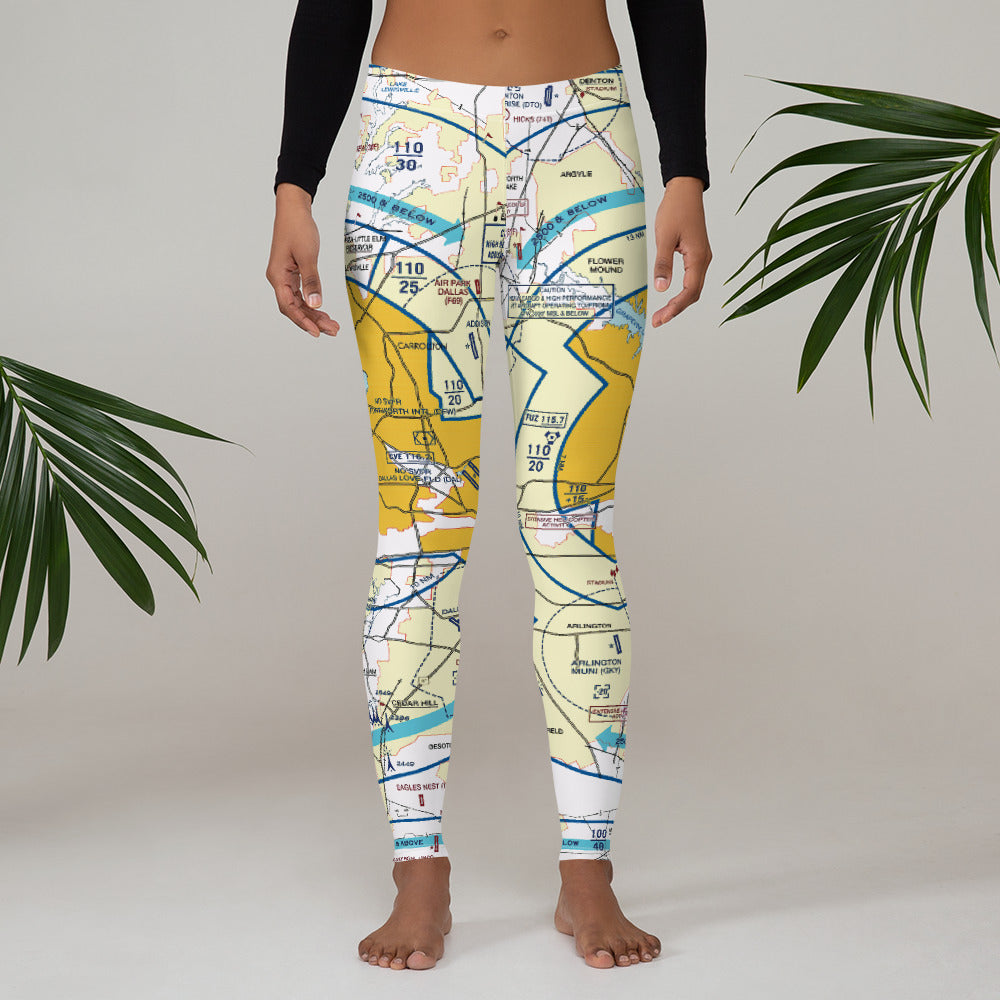 Dallas - Ft. Worth Flyway Chart leggings