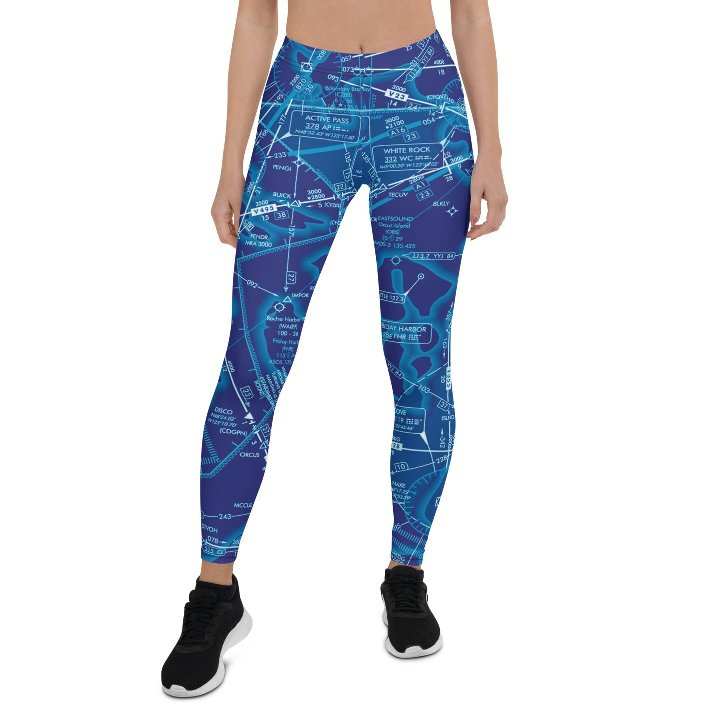 Enroute Low Altitude (ELUS1) Chart leggings (blue)