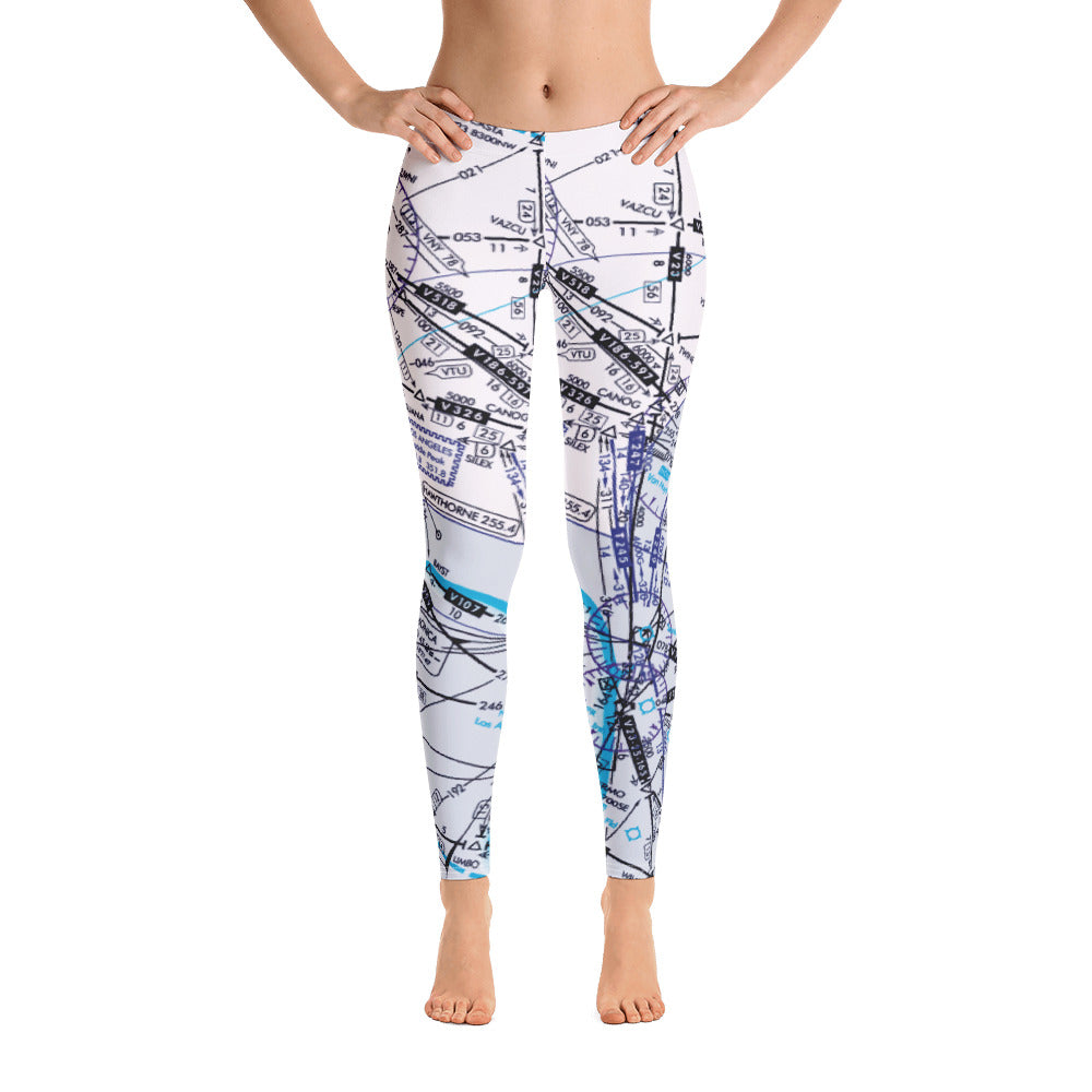 Enroute Low Altitude (ELUS3) Chart leggings (white)