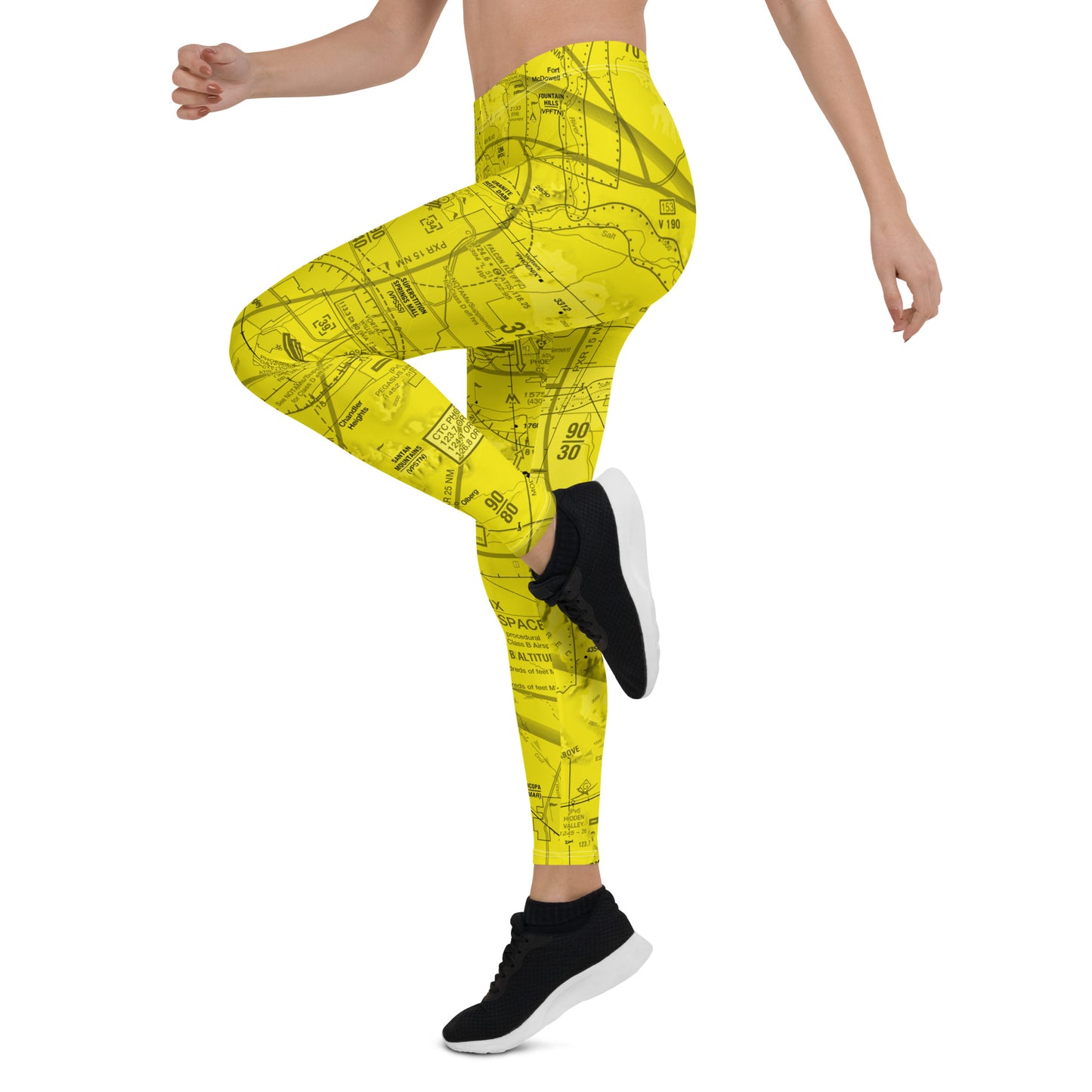 Phoenix TAC Chart Leggings - yellow