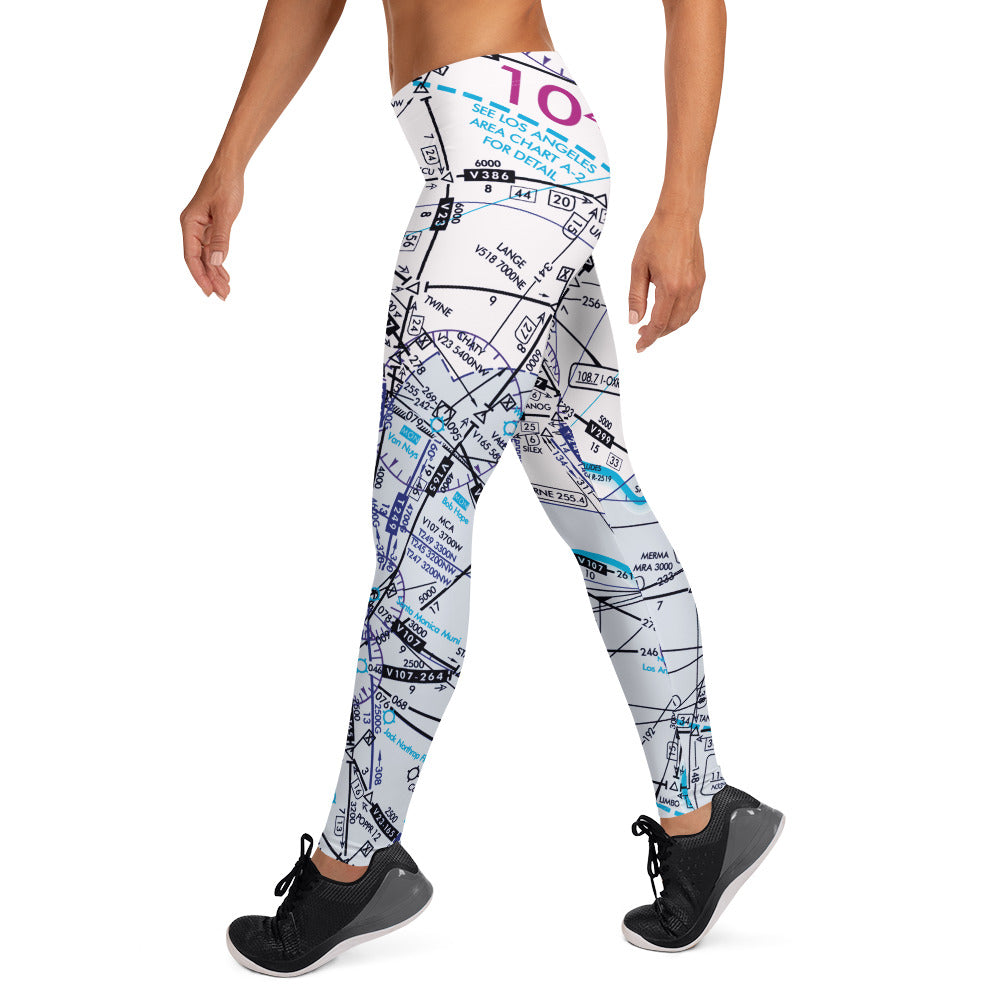 Enroute Low Altitude (ELUS3) Chart leggings (white)