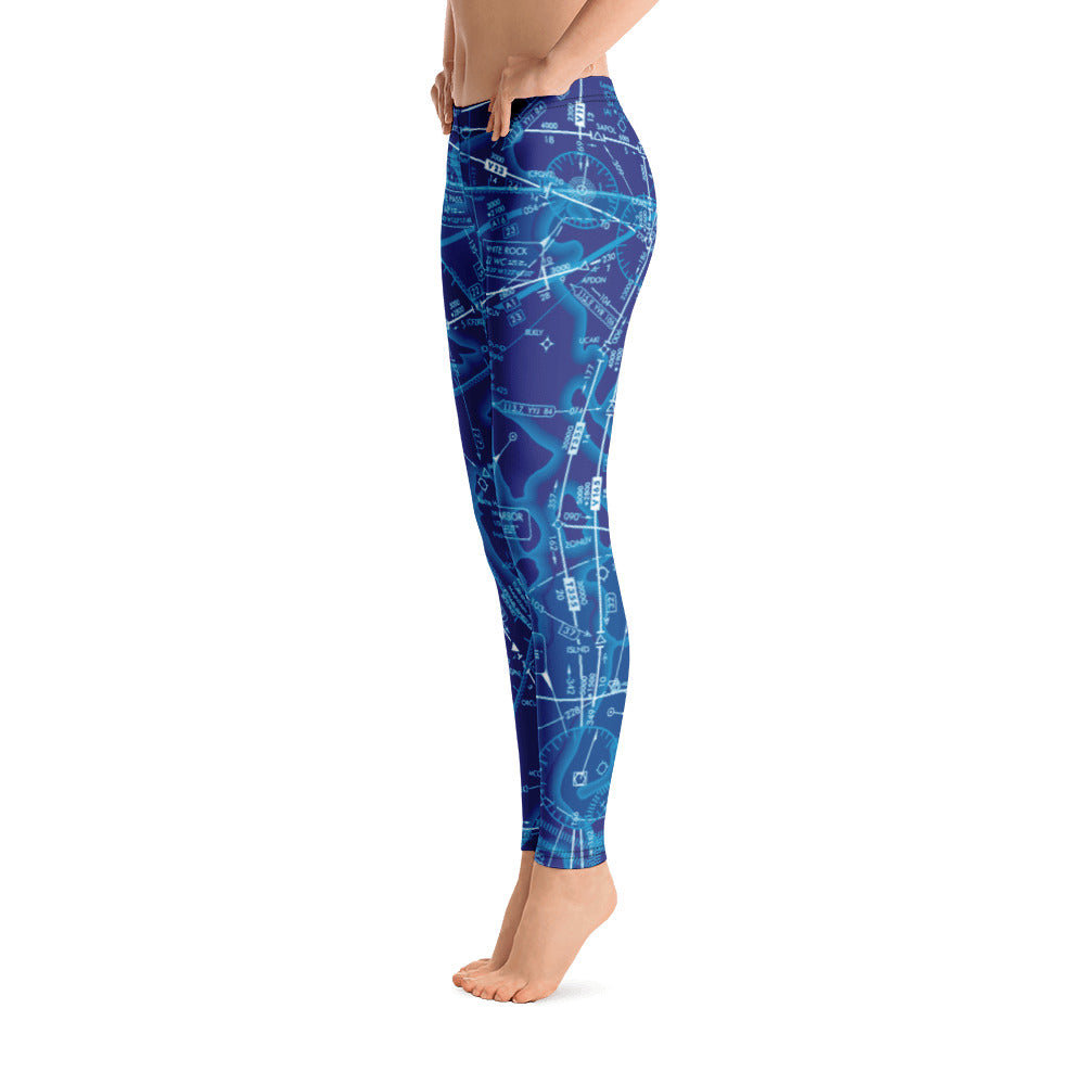 Enroute Low Altitude (ELUS1) Chart leggings (blue)