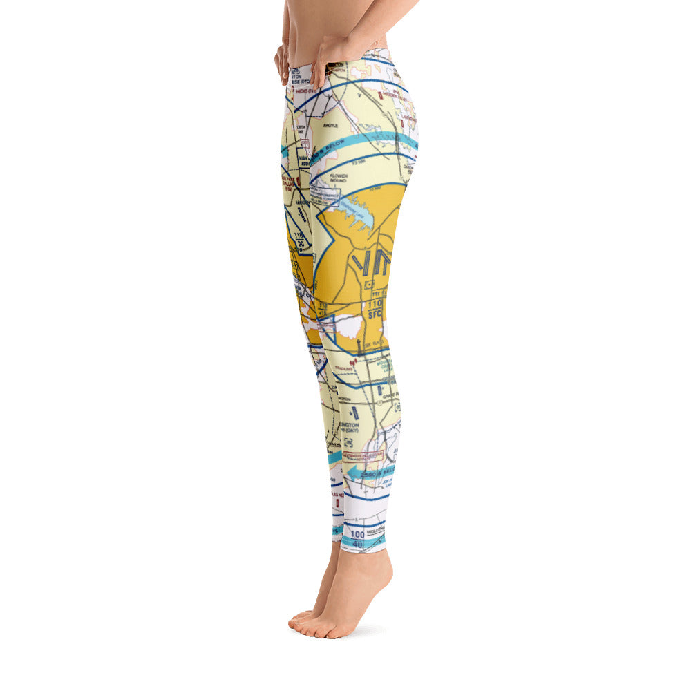 Dallas - Ft. Worth Flyway Chart leggings