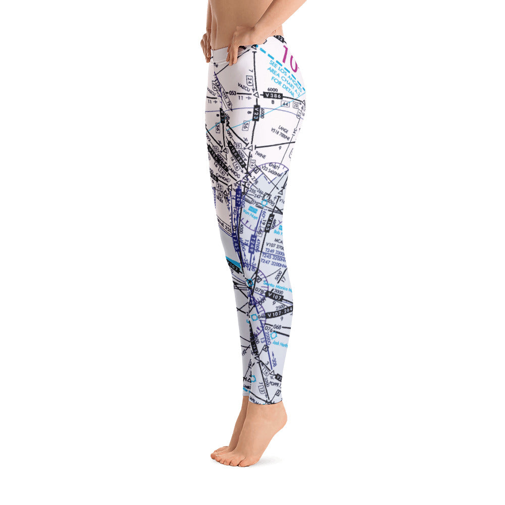 Enroute Low Altitude (ELUS3) Chart leggings (white)