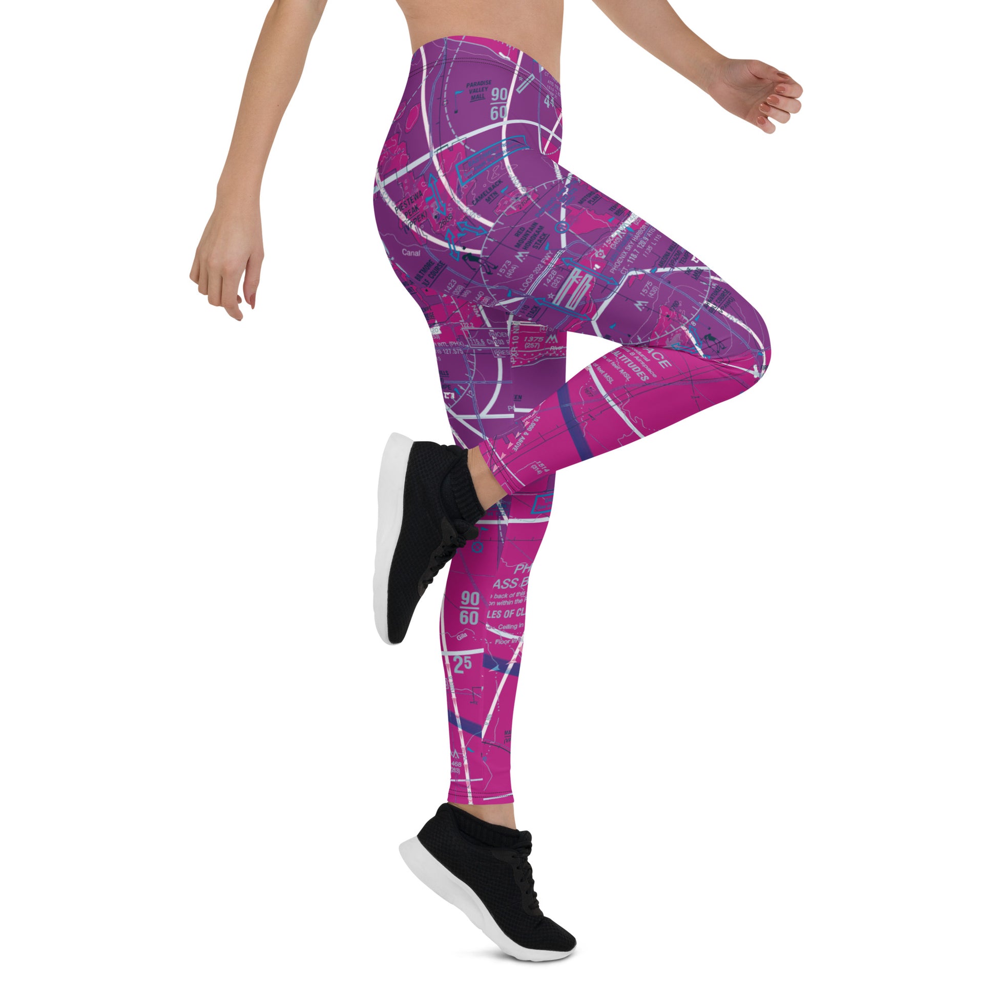 Phoenix TAC Chart leggings (purple)