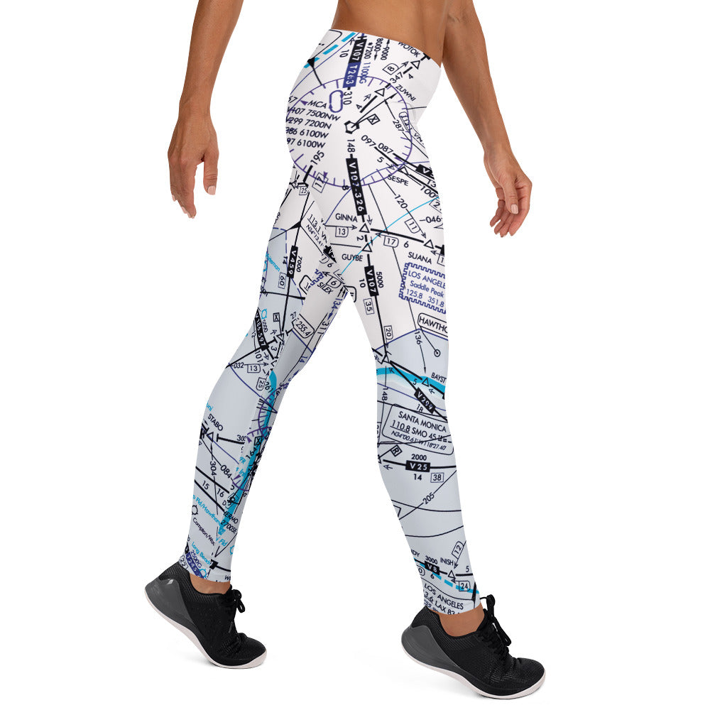 Enroute Low Altitude (ELUS3) Chart leggings (white)