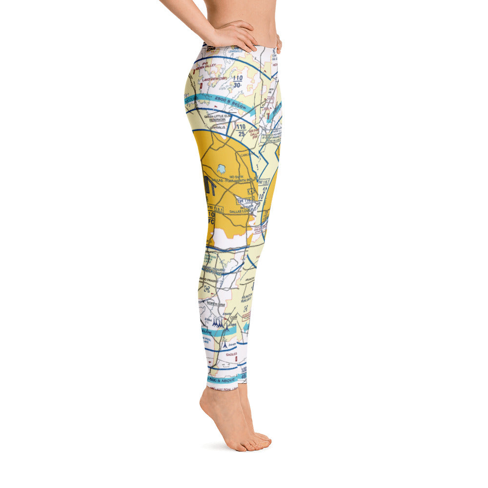 Dallas - Ft. Worth Flyway Chart leggings