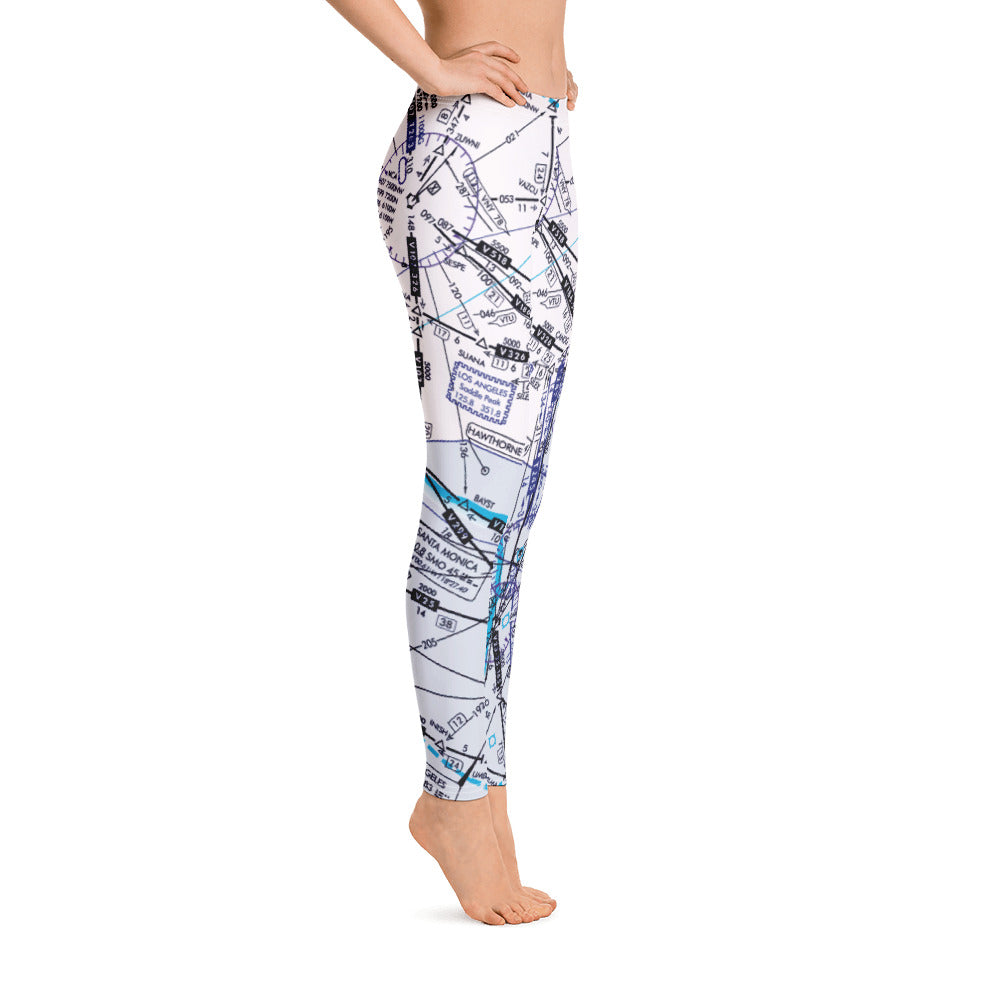Enroute Low Altitude (ELUS3) Chart leggings (white)