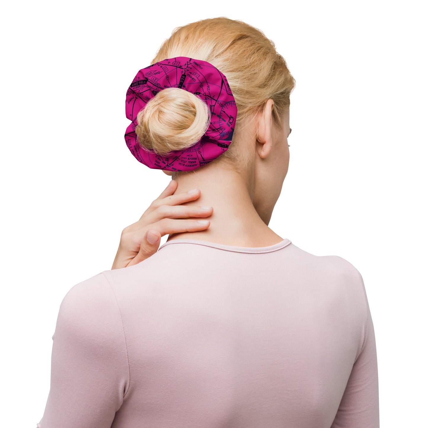 Enroute Low Altitude Chart - pink scrunchie