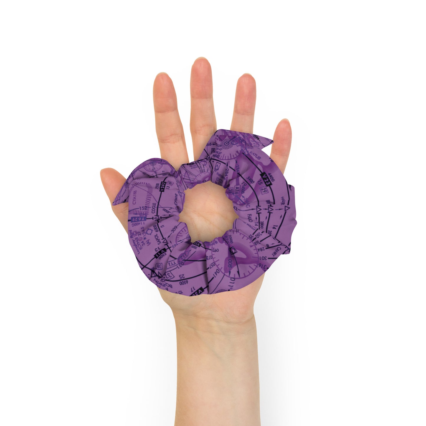 Enroute Low Altitude Chart - purple scrunchie