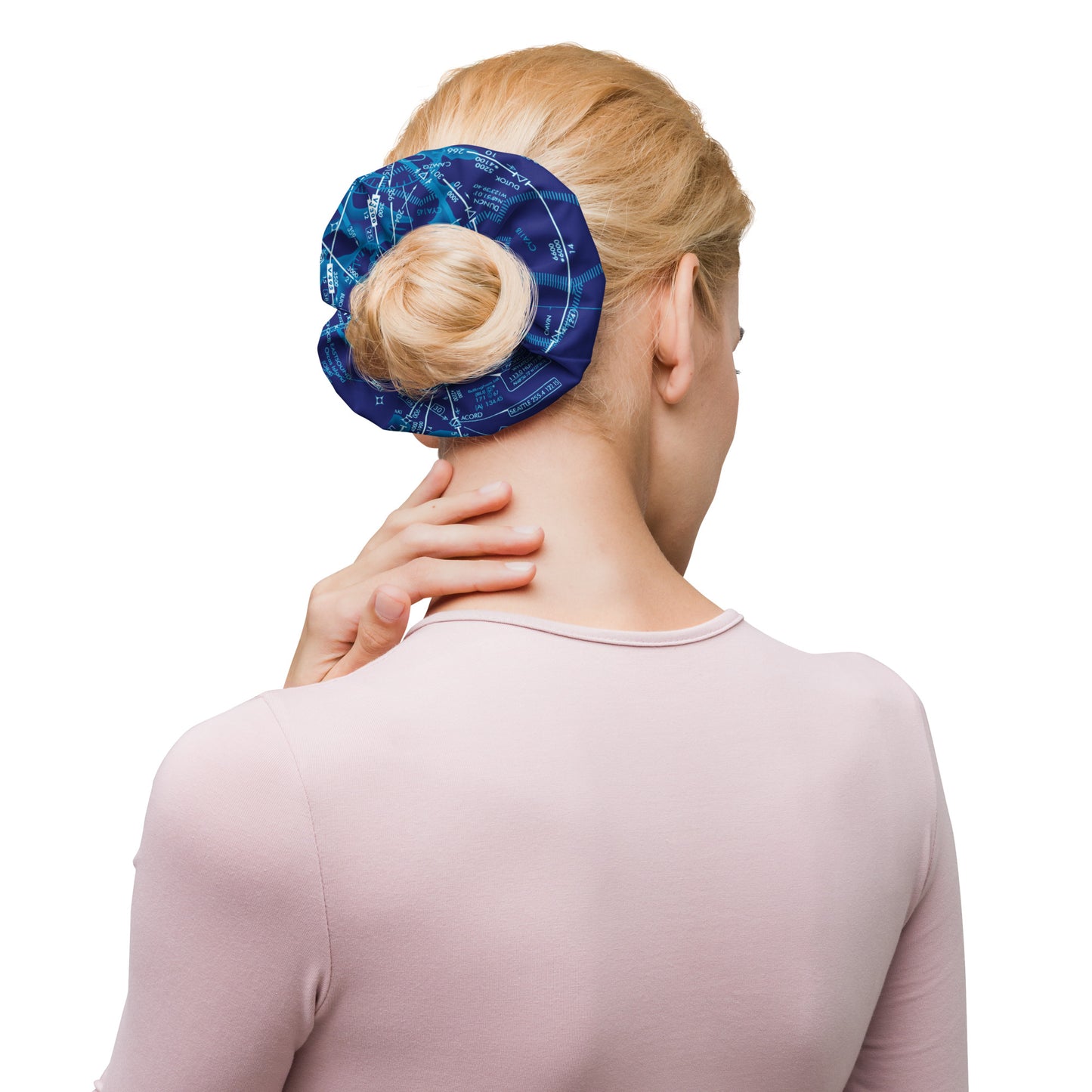 Enroute Low Altitude Chart - blue scrunchie